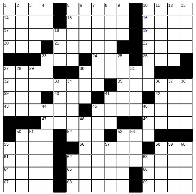 CROSSWORD puzzle